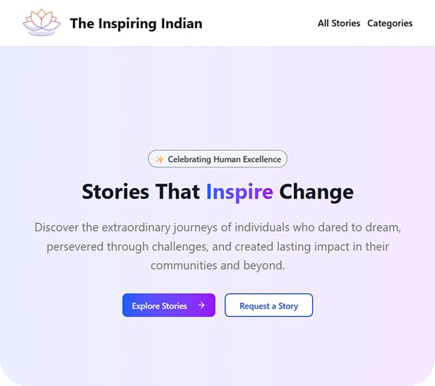 Inspiring Indian - Project By Aritra Paul